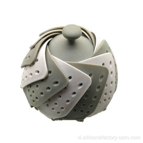Khay trái cây silicon dễ dàng để làm sạch và có thể gập lại